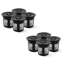 8PCS Three-Hole K-Cup Coffee Capsule Coffee Capsule Filter for Ninja Dual Brew Espresso K Cup Capsules for Ninja CFP201 CFP301 Machine