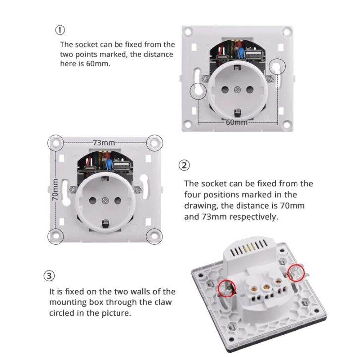 coswall-เต้ารับติดผนังด้านในแบบ-c-เต้ารับขนาดมาตรฐานยุโรปพร้อมแผงอะคริลิกกระจกแบบเต็มพอร์ตชาร์จ-usb-สีดำสีขาว