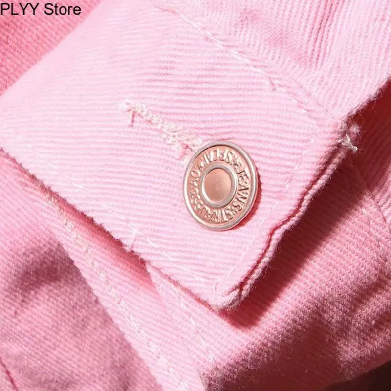 2020 ABD Louis Vuitton Denim Jacket Men Ripped Holes Supre Mens Pink Jean  Kanye West Jackets New Washed Mens Denim Coat Clothes From Tripimxuopr,  $70.1