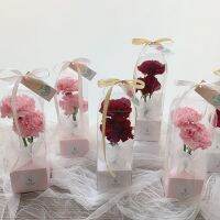 [2023] ดอกไม้บรรจุกล่อง PVC Flower Bouquet ถุง Florist ตกแต่งกระเป๋าถือยาวถุงใสสำหรับ DIY Friend ของขวัญตกแต่ง