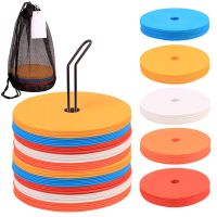 【YF】 10pcs Soccer Flat Cones Marker Disc High Quality Football Basketball Training Aids Sports Equipment Accessories