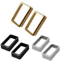 KR-2-Pack Open Back Electric Guitar Humbucker Pickup Covers Case - Nickel (Gold Silver Black)