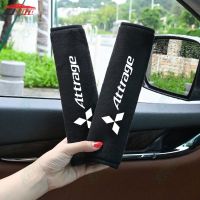 2 Pcs Car Seat Belt Shoulder Pads Soft Plush Cool Ice Silk for Mitsubishi Attrage