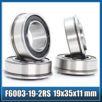 4Pcs F6003 F6003RS Bearing F6003-19-2RS 19x35x11 mm ABEC-1 Flange Ball Bearings F6003-RS Garden Cart Wheel Bearing