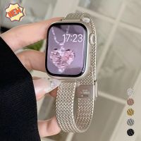 Tali jam tangan Apple tali logam ramping untuk jam tangan Apple Ultra 49mm Emas 38 40 42 44mm gelang baja tahan karat untuk iWatch Se 8 7 6 5 4 3 41mm 45mm