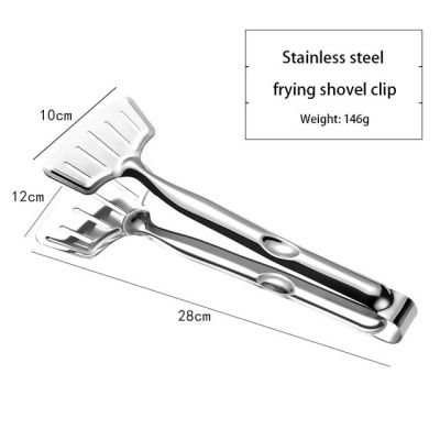 【Worth-Buy】 ปลาทอด Spatula 304สแตนเลส Thicken เนื้อสเต็กบาร์บีคิวพลั่วขนมปังคลิปปลา Scale ครัวทำอาหาร Spatulas Gadget