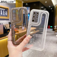 Zeallion เคสนิ่มป้องกันเลนส์ใสสีดำสำหรับ [Vivo X60 X70 X80 X90 Pro Plus S10 S10E Y75 4G S12 S15 Pro S16E S16]