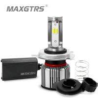 MAXGTRS 1x High Power AC/DC 10v-80v CSP LED Motorcycle Headlight 40W H4 H6 BA20d High Low Beam 4000LM Motorbike replace Bulb White/Yellow