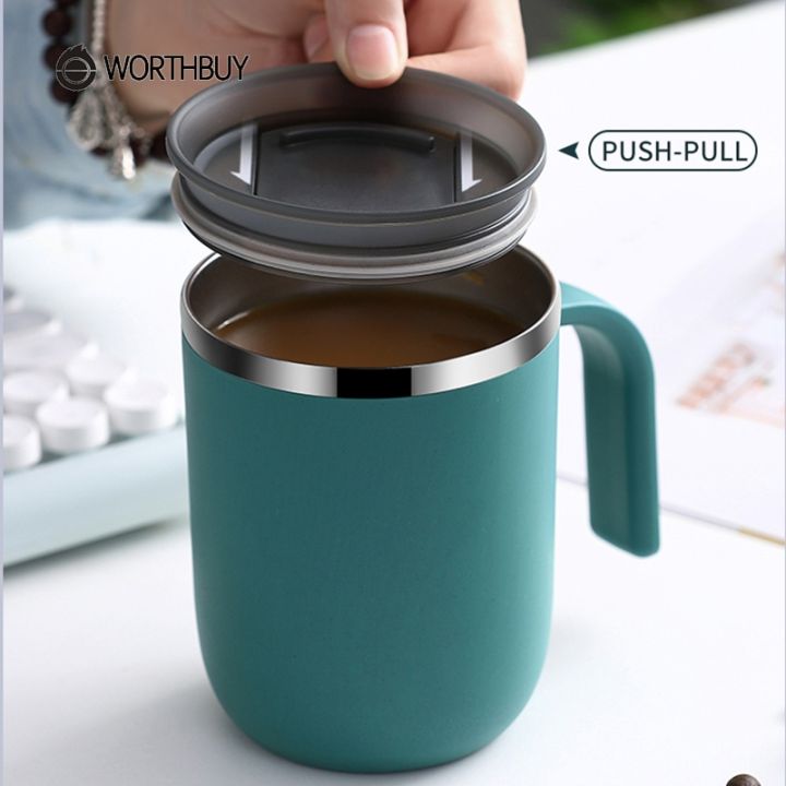 high-end-cups-worthbuy-18-8สแตนเลสนมแก้วกาแฟสองชั้นรั่วซึมถ้วยกาแฟที่มีฝาปิดครัว-drinkware-อาหารเช้าชาแก้ว