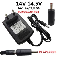 อะแดปเตอร์จ่ายไฟ14 V 14.5 V 3.5X1.35Mm 1A 2A 1.5A 2.5A อะแดปเตอร์ ACDC 14โวลต์14.5 V สวิตช์ EU US AU อะแดปเตอร์หัวแปลงปลั๊ก UK