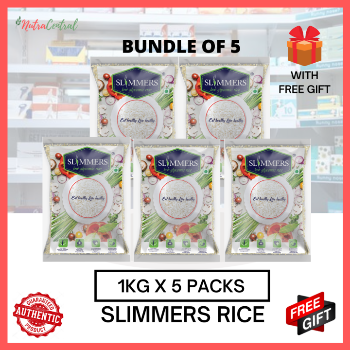 (BUNDLE OF 5) Slimmers Rice Healthy White Rice Good for Diabetics Low