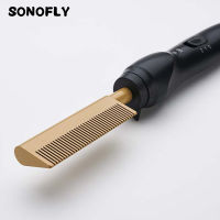 SONOFLY ที่หนีบผมตรงผมแปรงไฟฟ้าร้อนความร้อนเคราหวีมัลติฟังก์ชั่ดัดผมมืออาชีพเครื่องมือจัดแต่งทรงผม JF-210