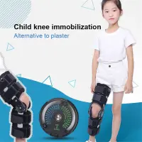 เด็กเข่าปรับได้ Fixation Brace Bracket Orthosis Lower Extremity เอ็นเข่า Injury Protector