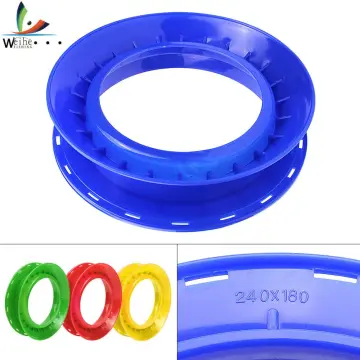 Fishing Line Coiling Plate Wire Winding Hand Reel Plastic Handle Wire  Winding Circular Main Coil Board Replacement Parts 
