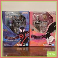 Bandai Shf Spider-Man: ข้าม Gwen ไมล์สะสมรูปปั้น Morales De Acción De Anime, Regalo Para Niños, Modelo De Leyendas De Marvel,ต้นฉบับ