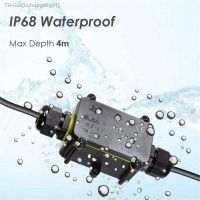 ✵ IP68 Waterproof Junction Box 2 Way 3 Way 6-12mm Connector Gland Electrical 24A 450V Sealed Retardant Outdoor Waterproof Box