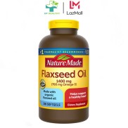 Viên uống bổ sung Omega Nature Made Flaxseed Oil 1400mg Omega 3-6