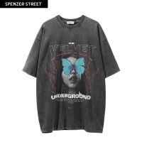 Spenzer.street | ?Velvet tee เสื้อโอเวอร์ไซส์ เสื้อผ้าสตรีท เสื้ออปป้า เกาหลี เสื้อy2k ทราวิส 2pac ฮิต 2022  มาใหม่