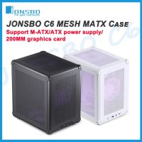 JONSBO เคส C6มินิเดสก์ท็อป M-ATX อินเทอร์เฟซ Type-C แชสซีระบายความร้อนแหล่งจ่ายไฟ ATX เกมสำนักงาน