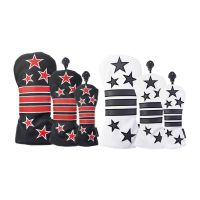 134Pcs PU Leather Headcover 1 3 5 UT Golf Head Covers Stars And Stripes For Driver Fairway Wood Hybrid Head Cover With No. Tag