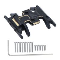 Center Transmission Skid Plate Gearbox Mount Brass RC Accessories RC Upgrade Parts for Axial SCX24 1/24 RC Crawler Car