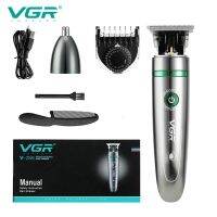 VGR ผม Trimmer 2 In 1ปัตตาเลี่ยน Professional ตัดผมอุปกรณ์แต่งขนจมูกชาร์จได้ใหม่หลายครั้งทนการล้างไร้สายตัดผมครัวเรือน