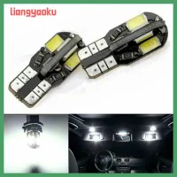 LIANGYAOKU 10ชิ้นไฟรถยนต์ที่มีประโยชน์6000K T10 194 168 W5W Canbus โดมสีขาวด้านข้างไฟ LED หลอดไฟ