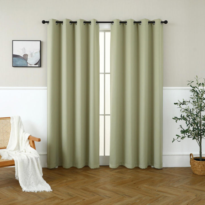 H.CHENG HOME 1pc Korean Blackout Curtain with Ring 140x160cm 140x220cm ...