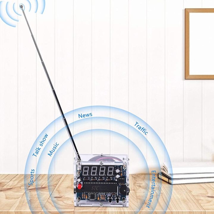 diy-fm-digital-radio-kit-adjustable-wireless-receiver-87-108mhz-radio-module-diy-kits-for-soldering-learning-teaching