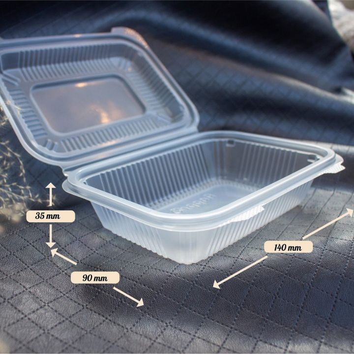 ae-25ใบ-กล่องใส่อาหาร-สีใส-1ช่อง-2ช่อง-500มล-กล่องพลาสติก-กล่องฝาล็อค-ปิดล็อคเองได้โดยไม่ต้องใช้แม็ค-ส่งฟรี