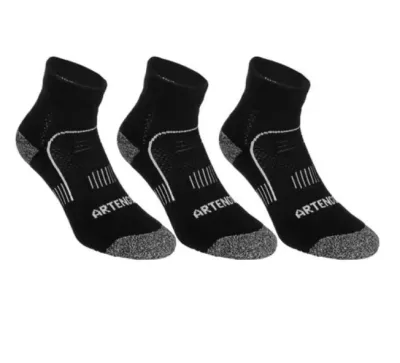 Mid Sports Socks Tri-Pack - Black/White