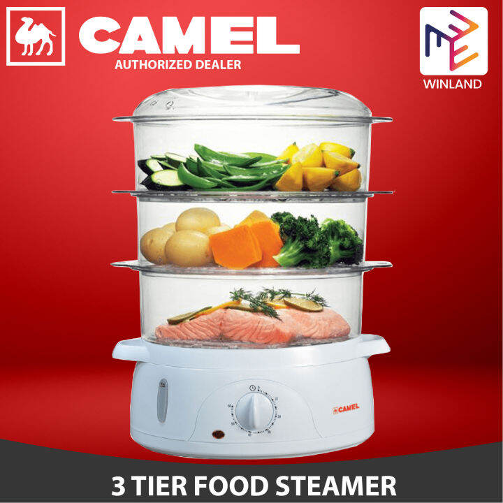 CAMEL by Winland CS9301 800W 3 Tier Electric Food Steamer CS9301