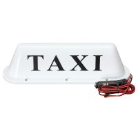 new prodects coming White Waterproof Taxi Magnetic Base Roof Top Car Cab LED Sign Light Lamp 12V PVC