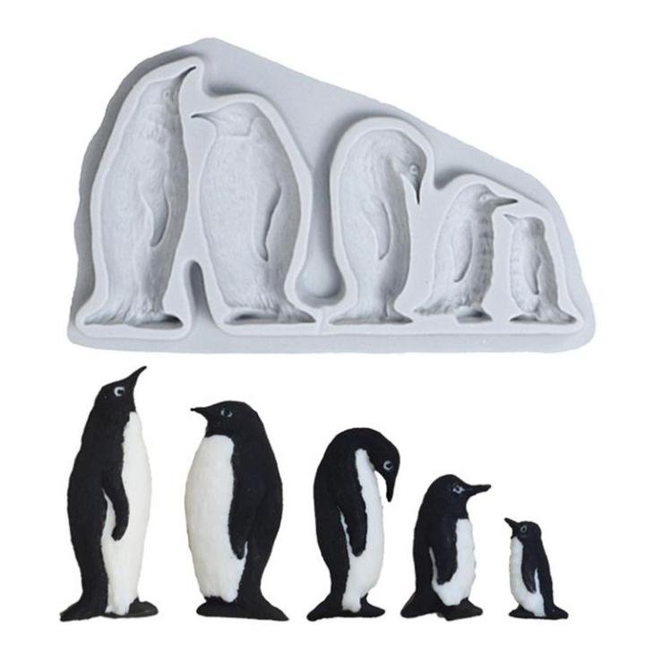 Penguin Plastic Mold-penguin W/ice Cream Mold DIY Mold-candy 