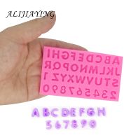 DIY Number letter Fondant Silicone Mould Cake Decoration Sugar Tools Baking Sugarcraft chocolate clay Mold D1399 Bread Cake  Cookie Accessories