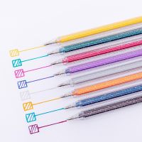 Bling Bling Highlighter Pen 1pcs Glitter Color Marker Pens Srawing Scrapbook Album Tools DIY Stationery School Art 8 Colors Available