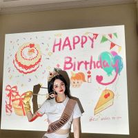 โคมไฟโปรเจคเตอร์ Happy Birthday สําหรับตกแต่งปาร์ตี้วันเกิด