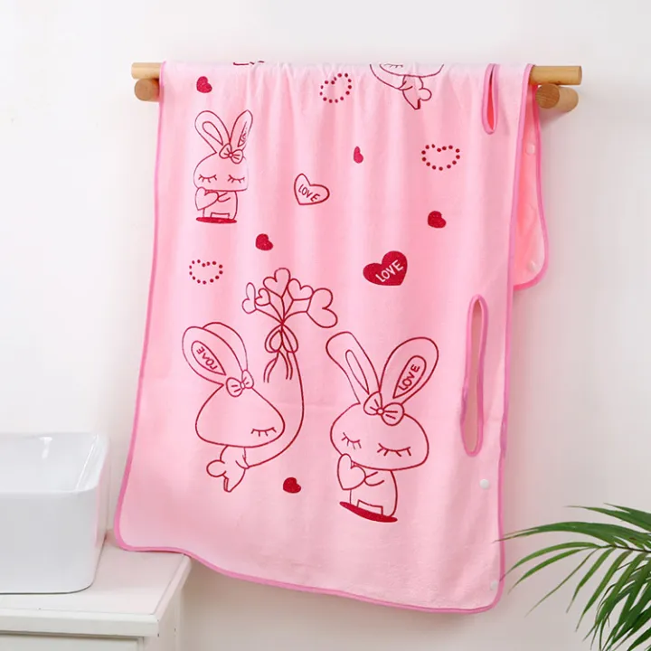 Fiber wearable bath towel magic character sling bath skirt Philippines