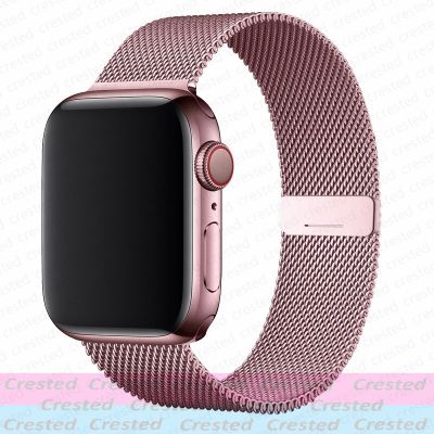Milanese Loop Strap For Apple watch ultra Band 49mm 44mm 40mm 45mm 41mm 42mm 38mm 45 mm correa bracelet iWatch series 3 6 se 7 8 Straps