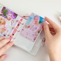 3 Inch Photo Card Album With Pendant Transparent Cartoon Photocard Binder Scrapbook Postcard Collection Storage