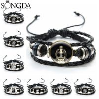 Horror Anime Junji Ito Tomie Bracelets for Women Men Goth Punk Figures Glass Dome Leather Bracelets Bangles Jewelry Gifts 2022