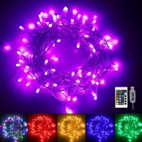 Led String Lights 16Color Changing Usb Light 8modes Remote Control Waterproof Fairy Garland Outdoor Wedding Christmas Decoration