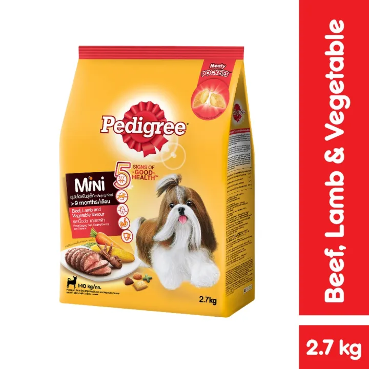 PEDIGREE Dog Food Dry - MINI Small Breed Dog Food in Beef, Lamb, and ...