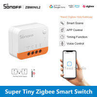 ITEAD SONOFF ZBMINIL2 สวิตช์อัจฉริยะ Zigbee ไม่มีสายกลาง สวิตช์ไฟขนาดเล็ก การควบคุมสองทาง DIY เบรกเกอร์อัจฉริยะ การควบคุม APP การควบคุมเวลาอัจฉริยะ การควบคุมด้วยเสียง ต้องการเกตเวย์ Zigbee