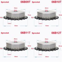 เฟืองล้อ1ชิ้น06B ฟัน9ซี่ถึง24ซี่ A3อุตสาหกรรมเฟืองโซ่ล้อเหล็กเหมาะสำหรับโซ่ลูกรอก06B