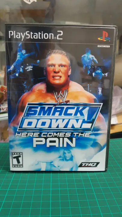 แผ่นเกมส์ Wwe Smackdown Here Comes The Pain มีปกพร้อมกล่อง ของเครื่อง Play Station2 Ps2