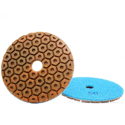 1 Piece 4 Inch Metal Diamond Polishing Pad Copper Particles Bond Grinding Wheel For Granite Marble Concrete Floor Sanding Disc
