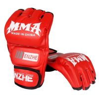 ใหม่5สีหนังกีฬาชกมวยต่อสู้ MMA เหมาะสำหรับถุงมือการต่อสู้แบบไทย Tiger Muay Mma เหมาะสำหรับนวมชกมวย Sanda มวยเหมาะสำหรับถุงมือแพ็ด Mma