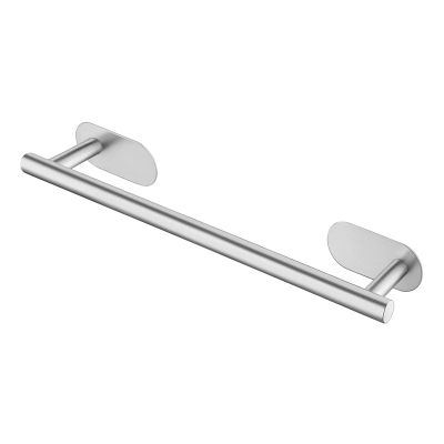 Stainless Steel Towel Rail Self Adhesive Towel Rack for Bathroom Kitchen Toilet Wall Mounted Punch-Free Installation