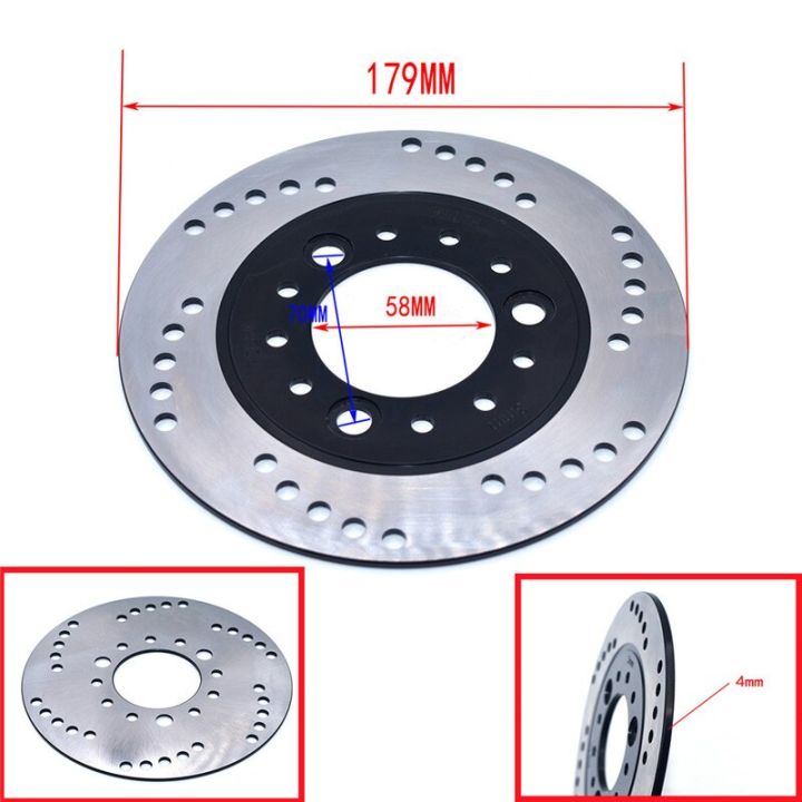 160-170-180-190มิลลิเมตรด้านหน้าหรือด้านหลังจานเบรครูใน58มิลลิเมตรสำหรับ-gy6จีนสกู๊ตเตอร์รถจักรยานยนต์-atv-อะไหล่รถโกคาร์ท